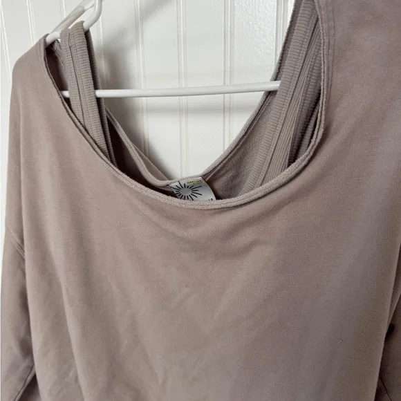 Aerie Off Shoulder Sweatshirt Top - Picture 3 of 3